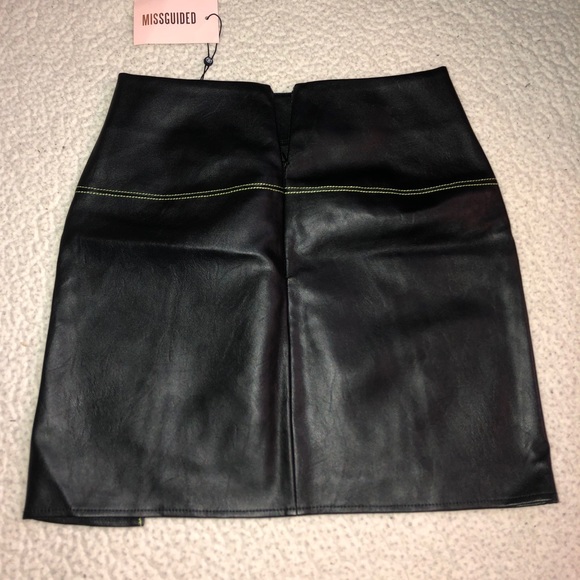 Missguided Faux Leather Mini Skirt - Picture 5 of 5